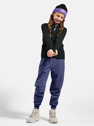 ODLO | Kinder Unterzieh Zipshirt Classic Fleece | schwarz